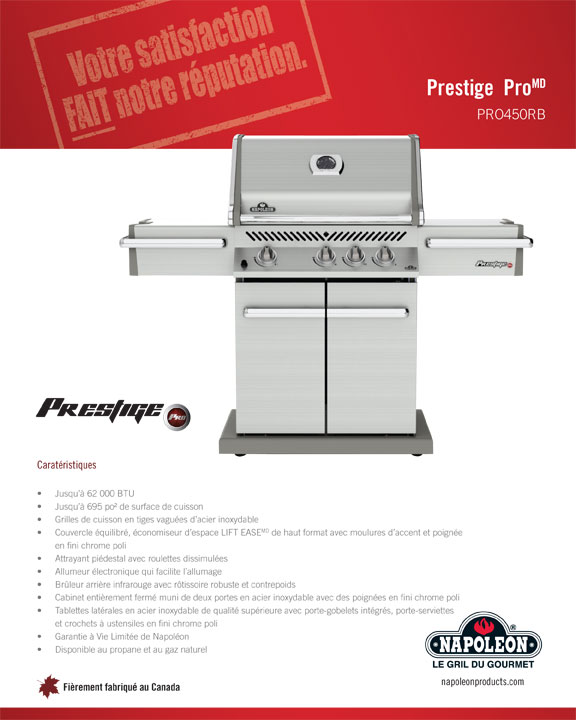 Prestige P450RSIB Gas Grill